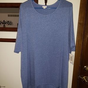 Lularoe IRMA, new, heather blue, 3X